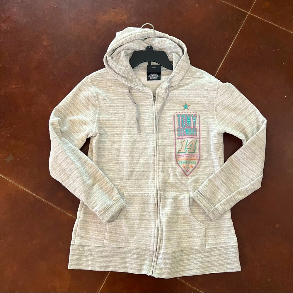 Women’s zip up, Tony Stewart, racing, size large, NASCAR car race shirt